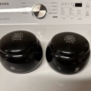 Black Decorative Ceramic Jars